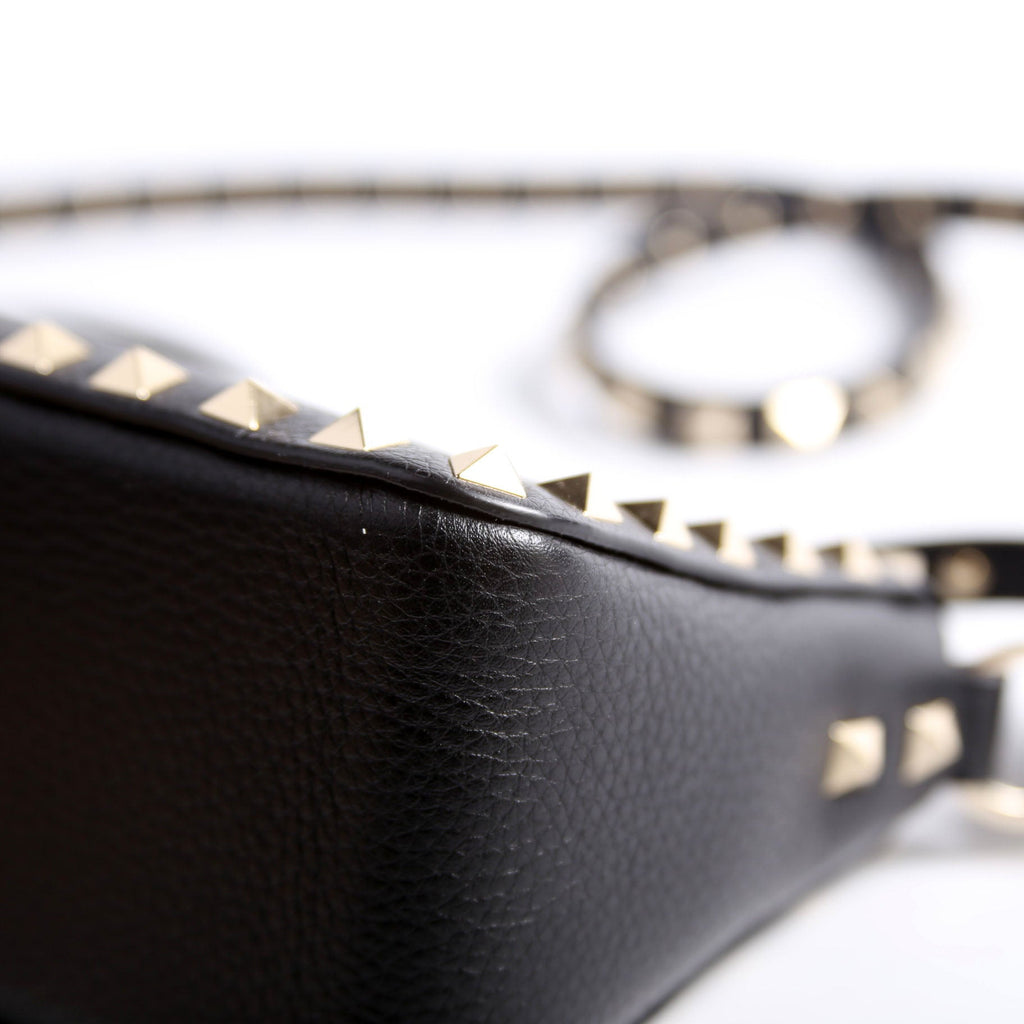 Rockstud Zip-Up Bag Black
