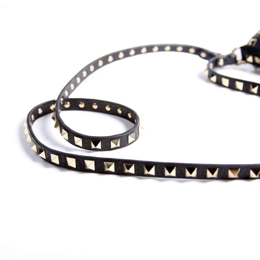 Rockstud Zip-Up Bag Black