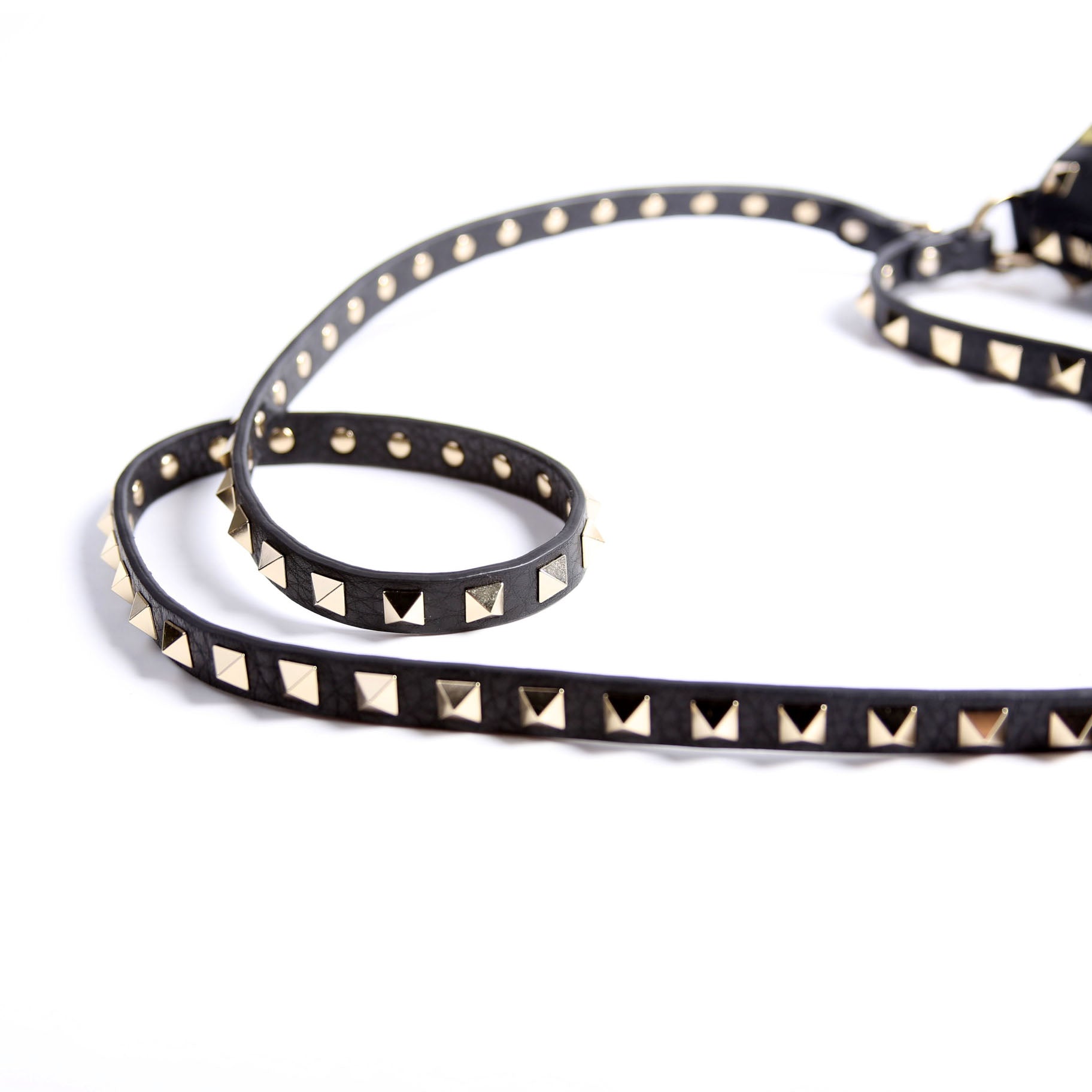 Rockstud Zip-Up Bag Black