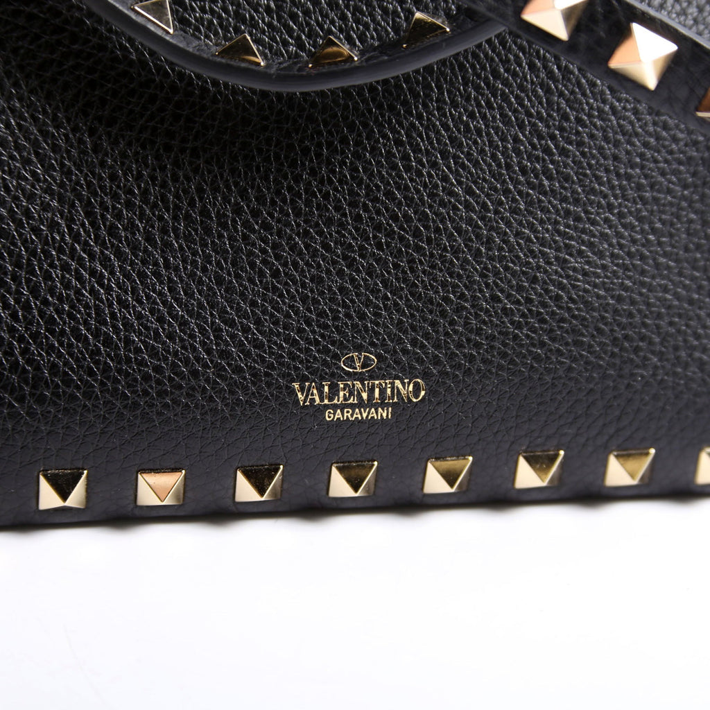 Rockstud Zip-Up Bag Black