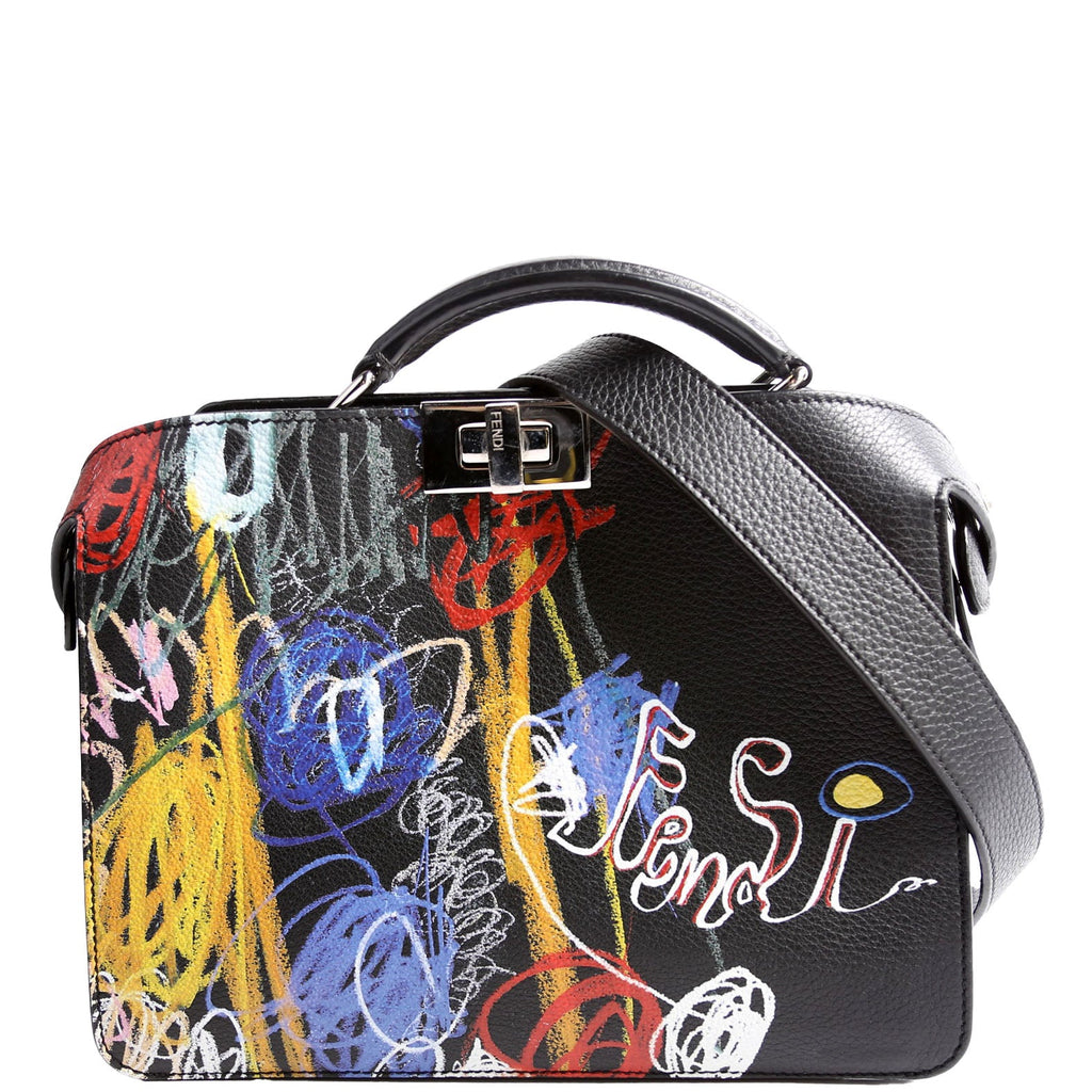 X Noel Fielding Peekaboo Mini Leather Black/Multicolor