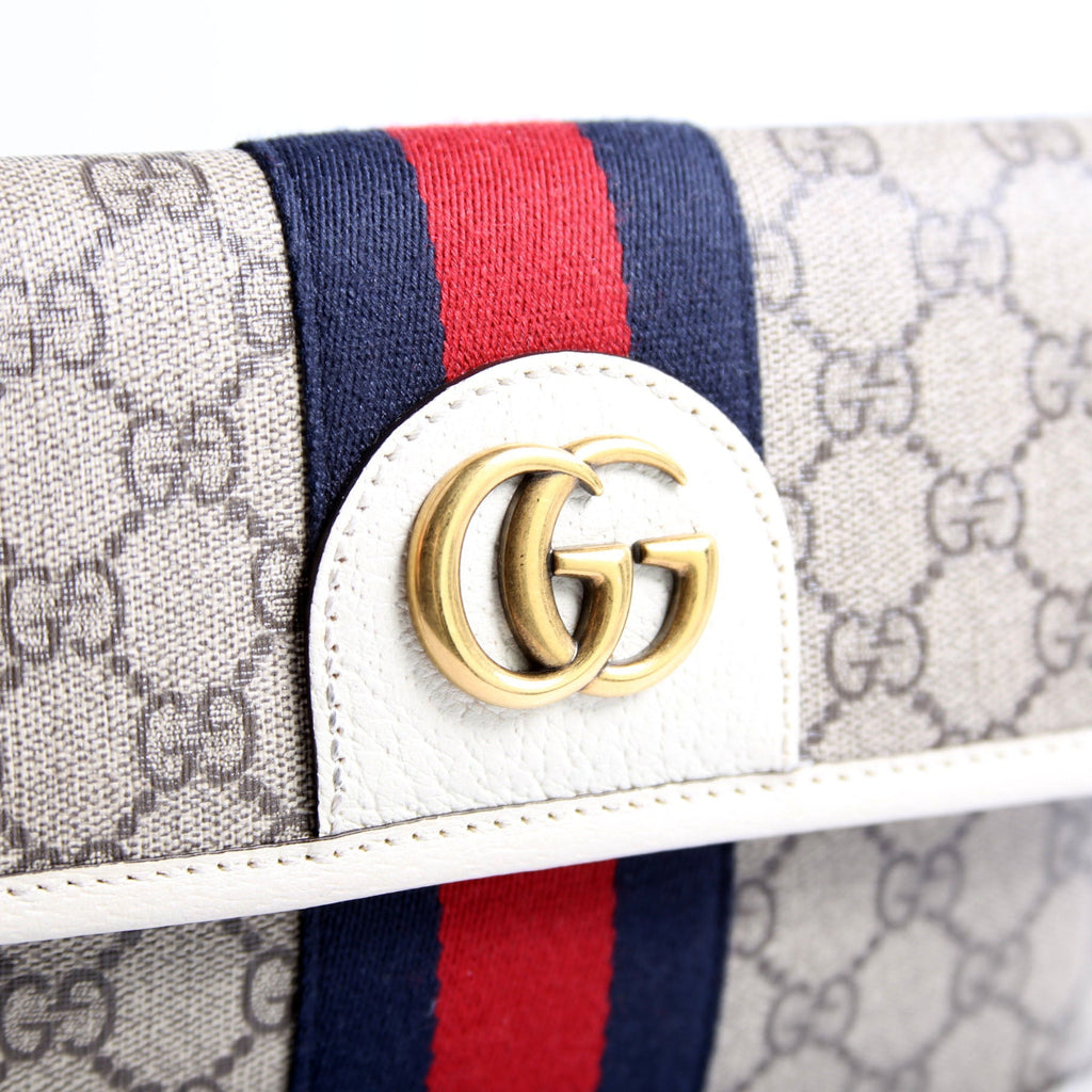 Gucci 674081 GG Supreme Ophidia Belt Bag White