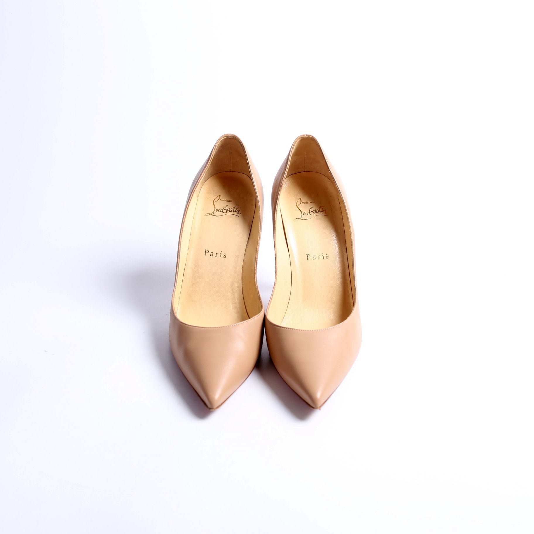 Apostrophy Pumps 100 Size 38.5 Taupe