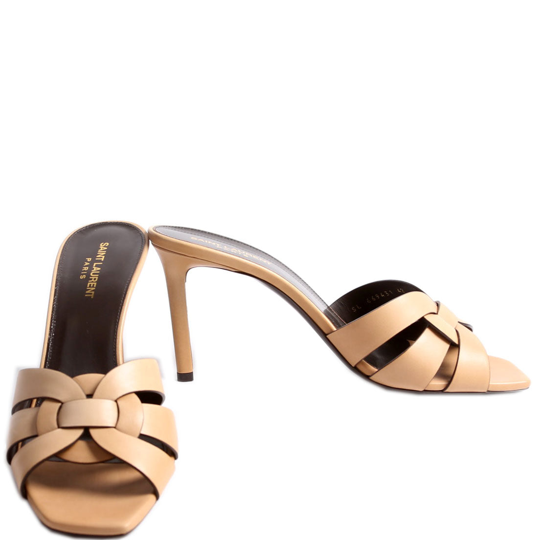 Tribute Mule Sandal 85MM Size 42 Tan