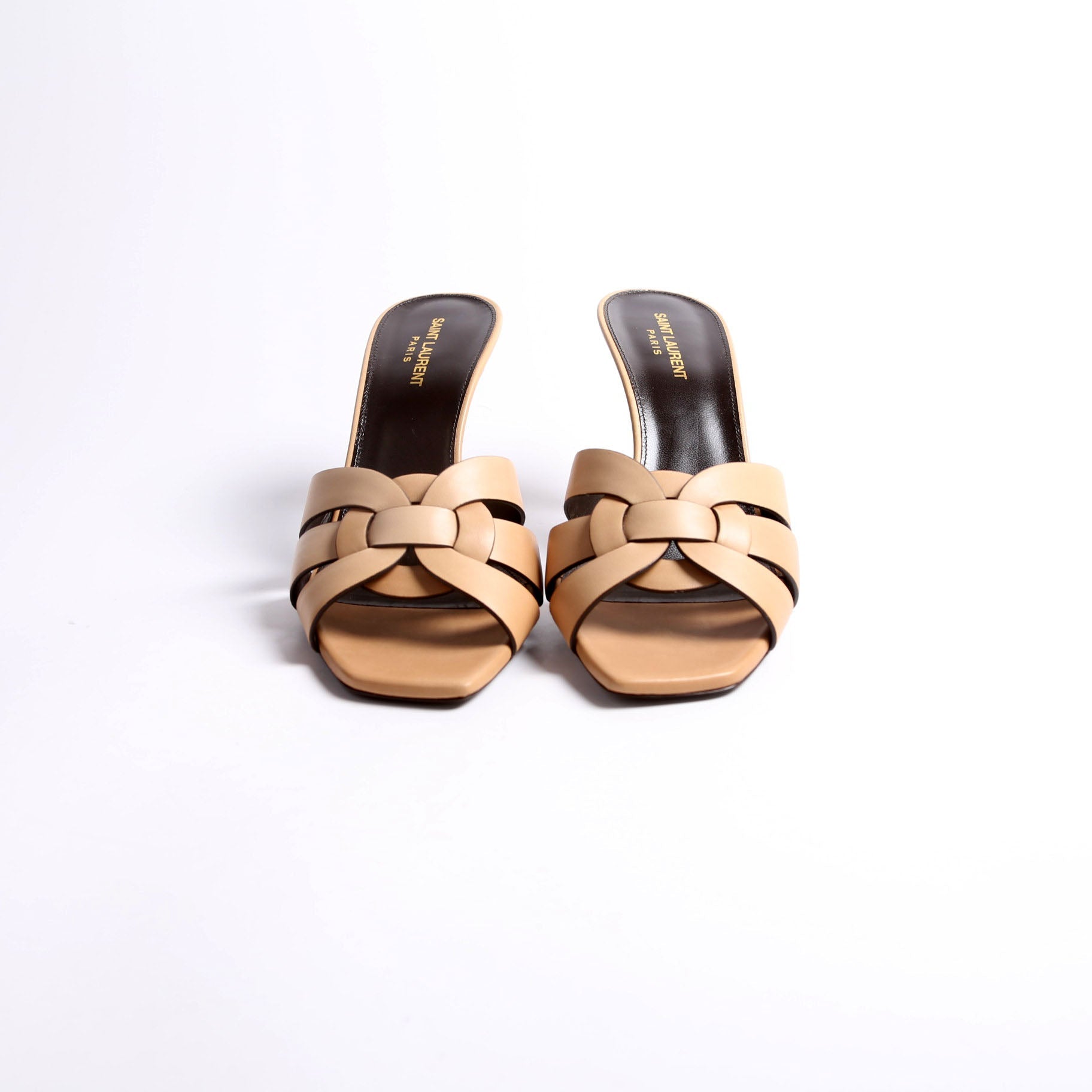 Tribute Mule Sandal 85MM Size 42 Tan