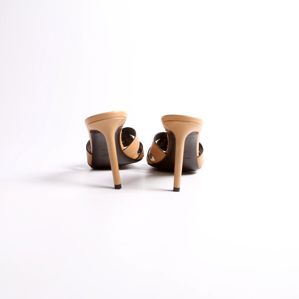 Tribute Mule Sandal 85MM Size 42 Tan