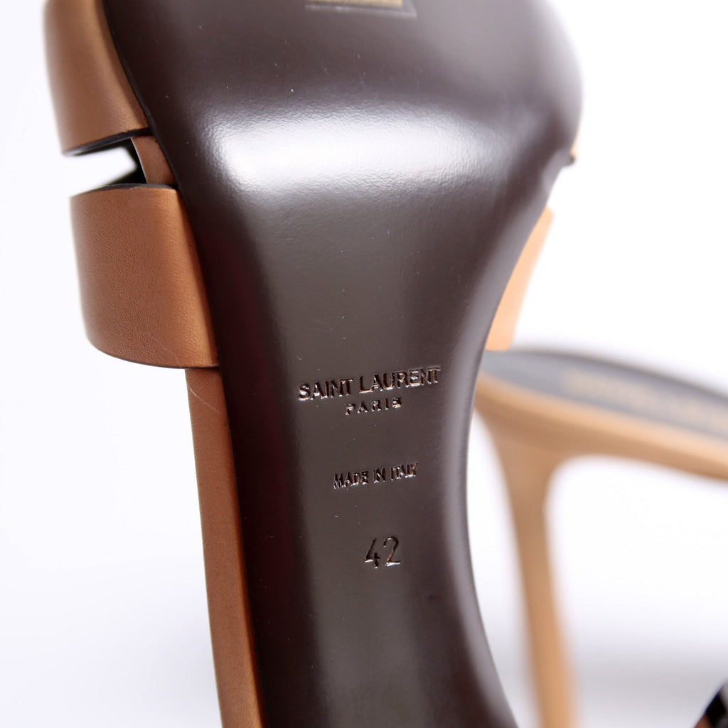 Tribute Mule Sandal 85MM Size 42 Tan