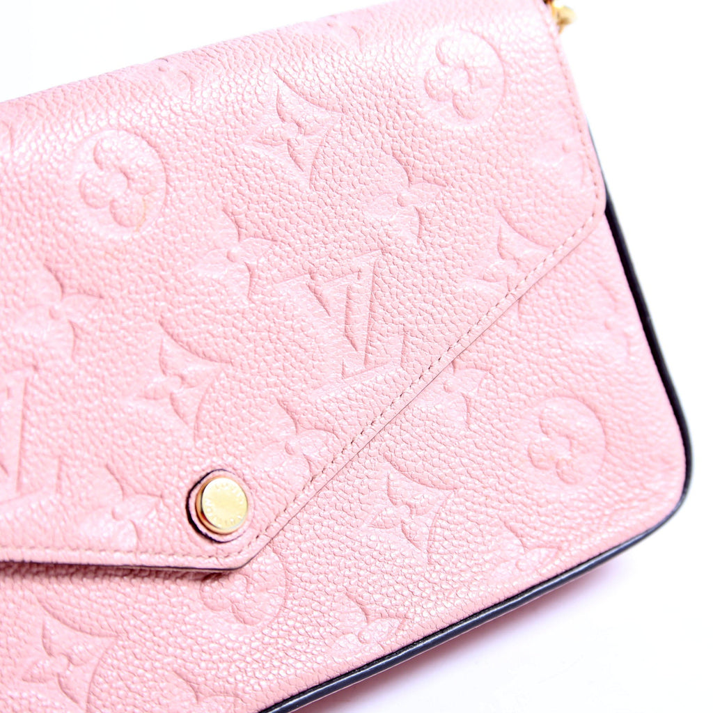 Pochette Felicie Empreinte Pink