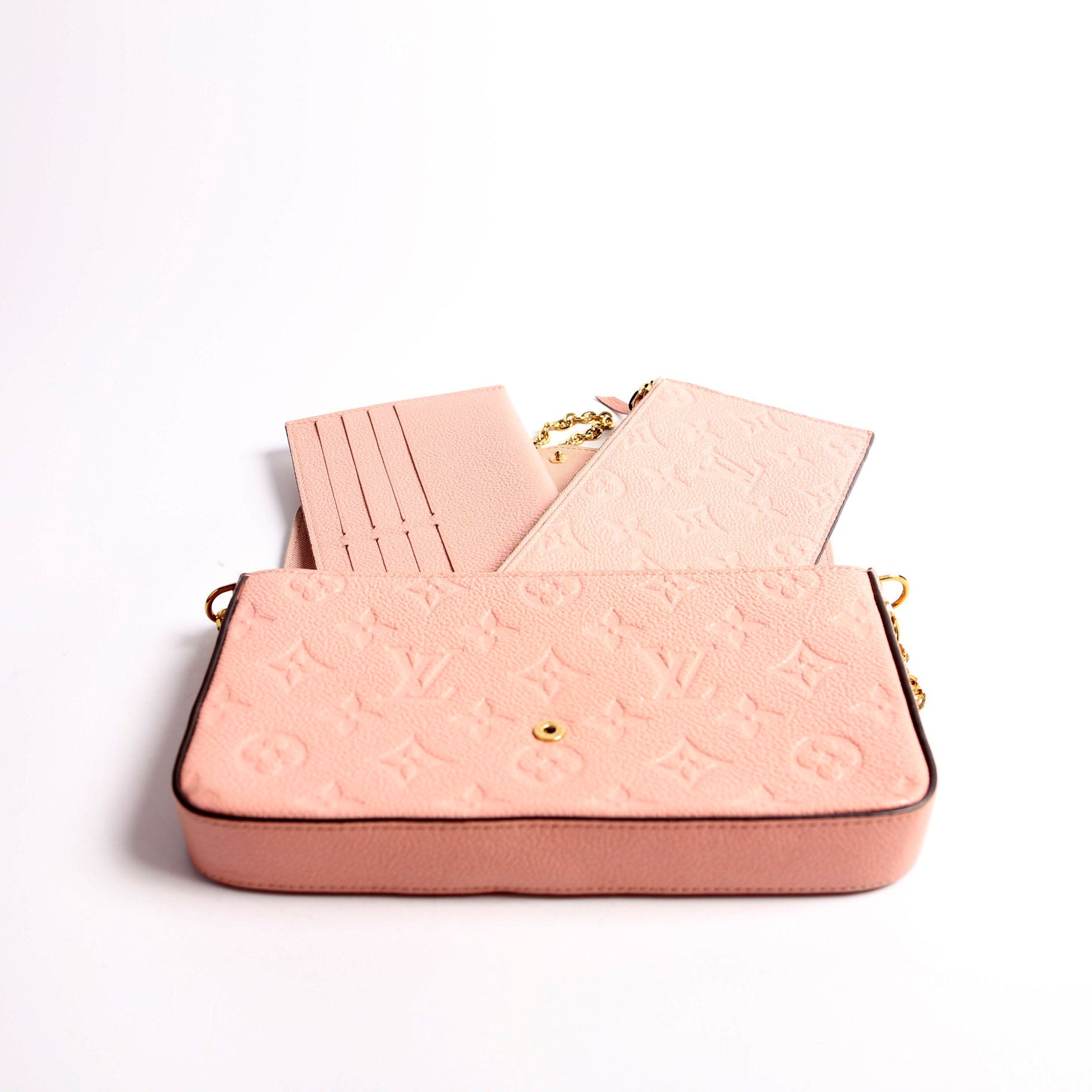Pochette Felicie Empreinte Pink