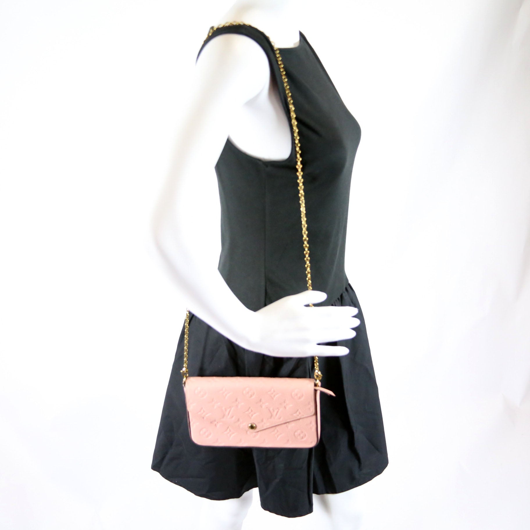 Pochette Felicie Empreinte Pink