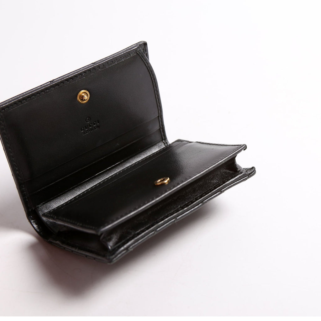 466492 GG Marmont Card Case Black