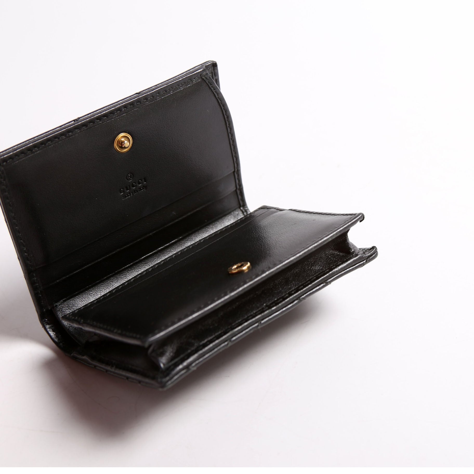 466492 GG Marmont Card Case Black