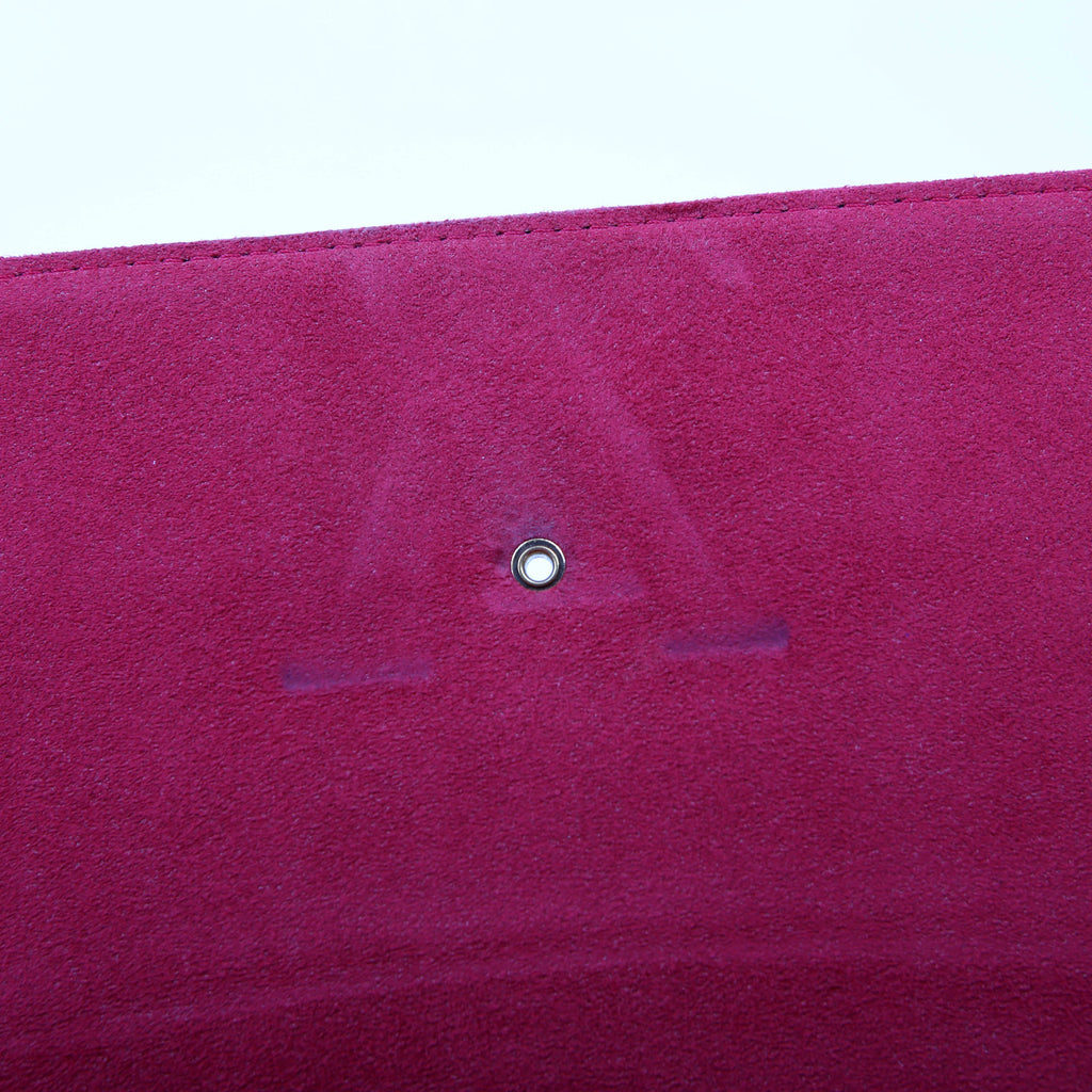 Louise MM Chain Bag Calfskin Red