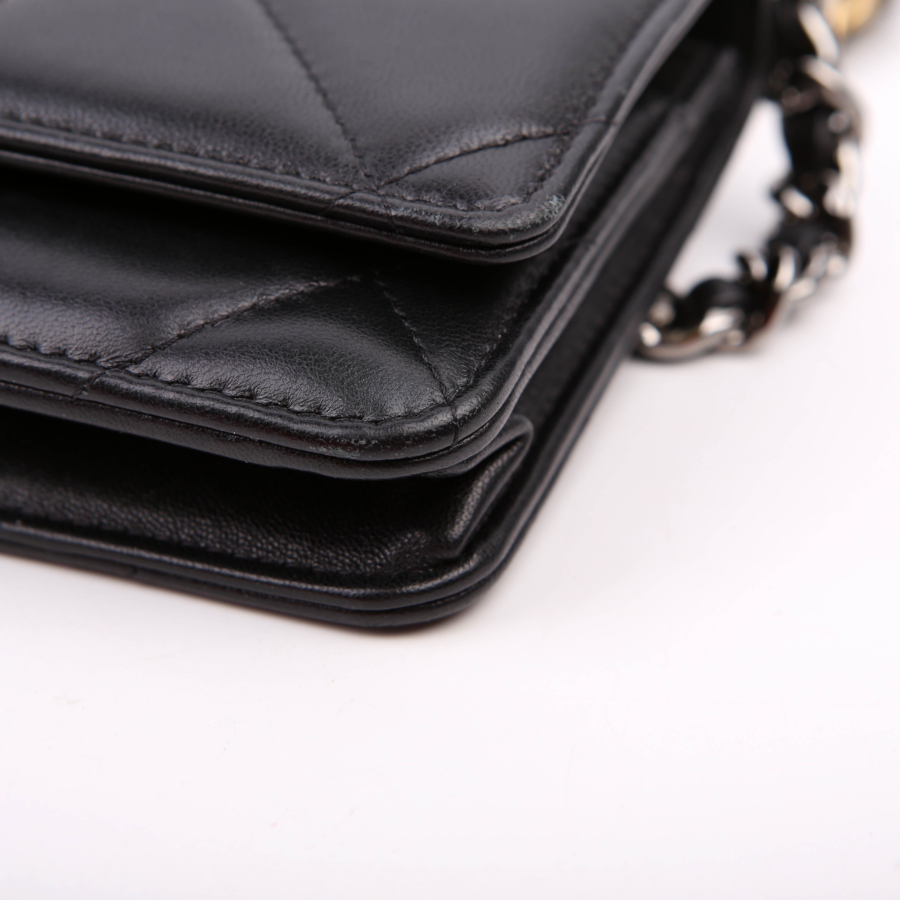 Chanel 19 WOC Quilted Lambskin Black