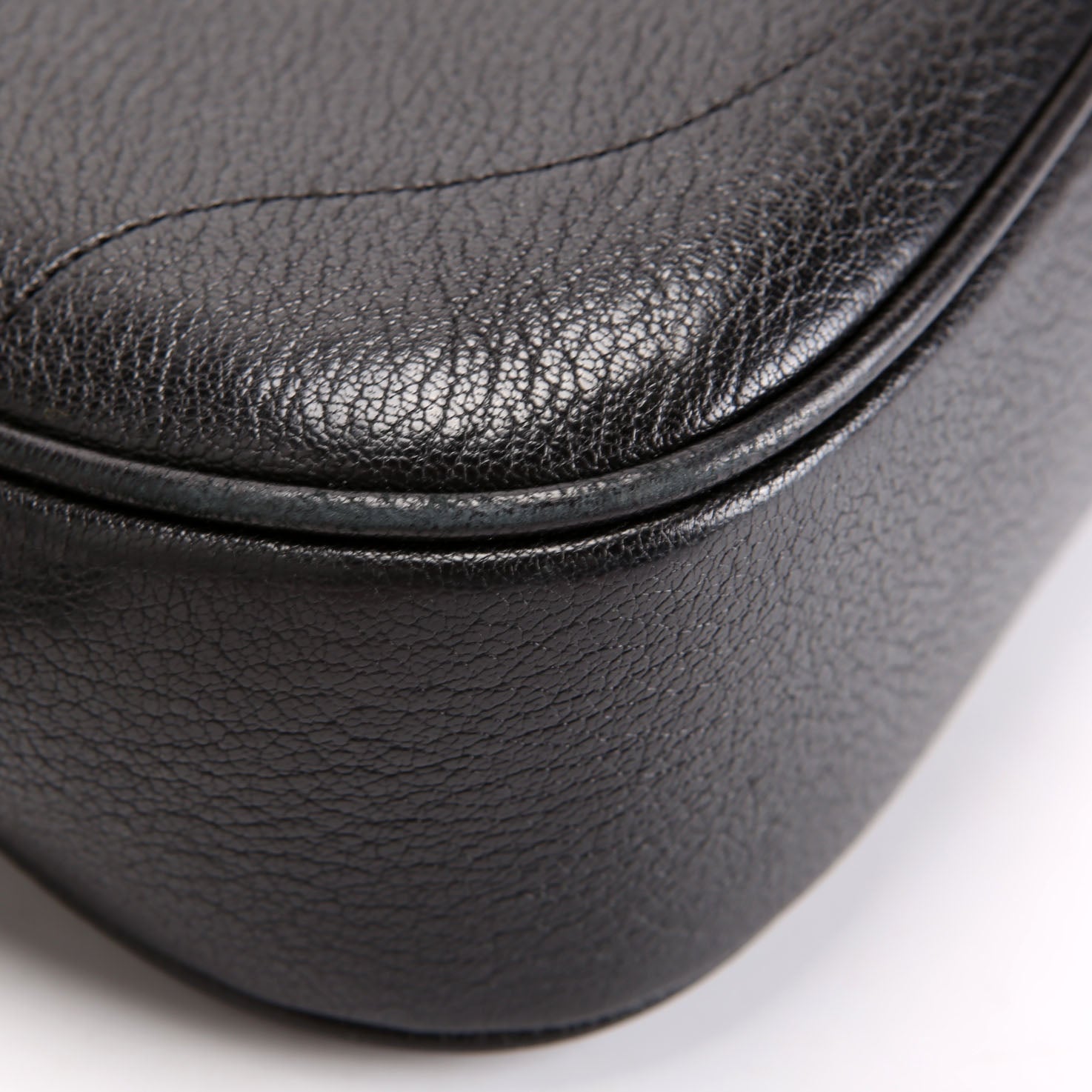 731817 Aphrodite Leather Small Shoulder Bag Black