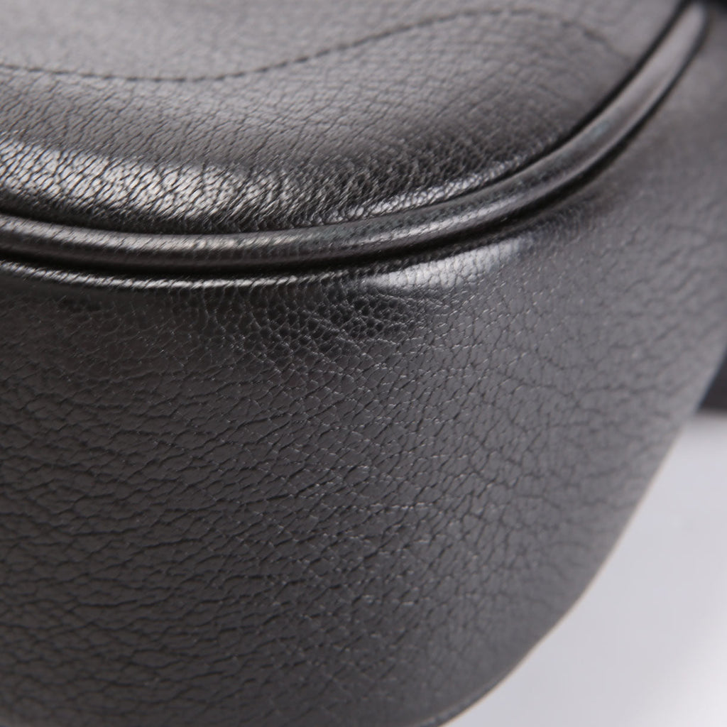 731817 Aphrodite Leather Small Shoulder Bag Black