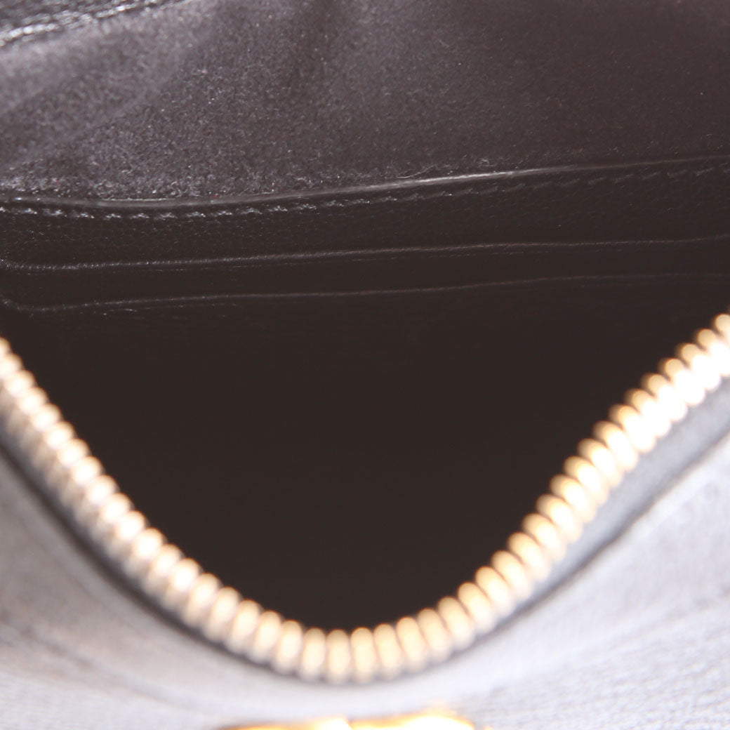 731817 Aphrodite Leather Small Shoulder Bag Black