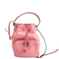 Prada Soft Leather Mini Bucket Pink