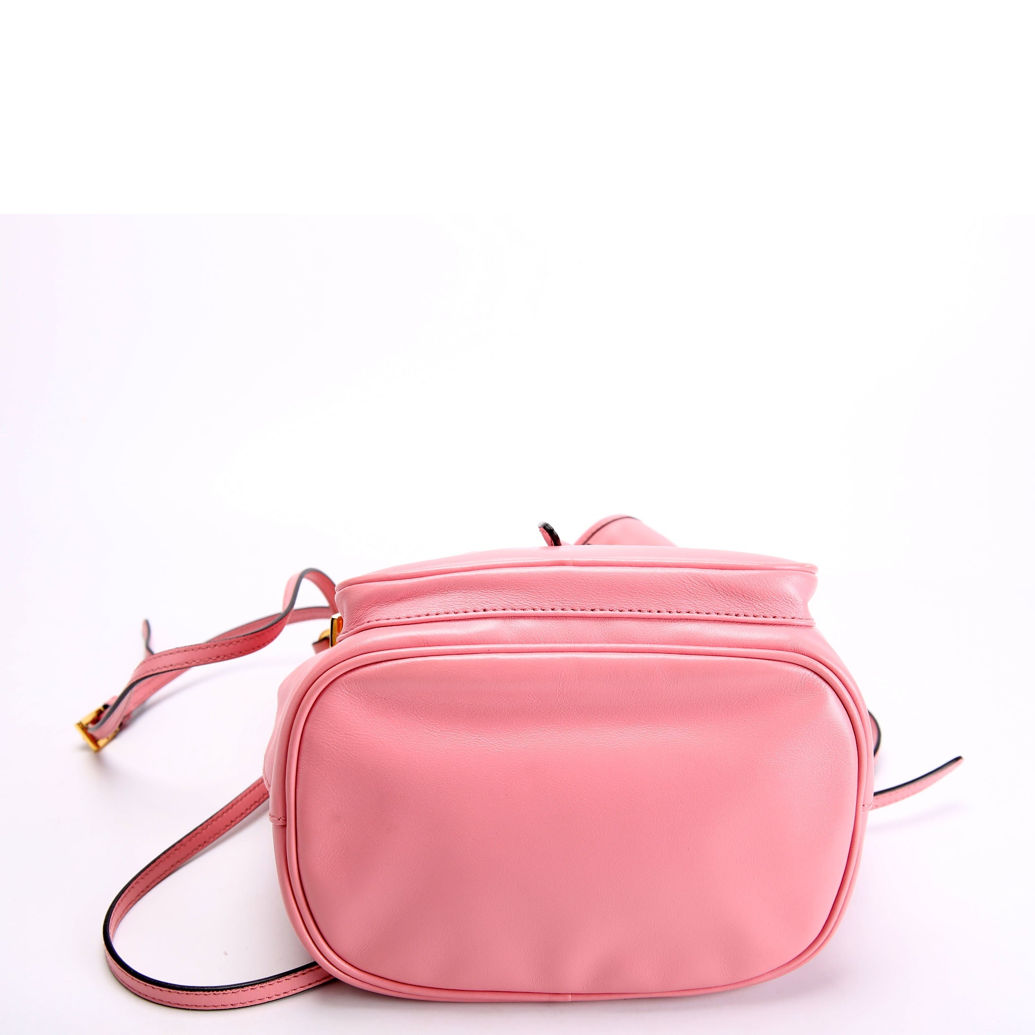 Prada Soft Leather Mini Bucket Pink