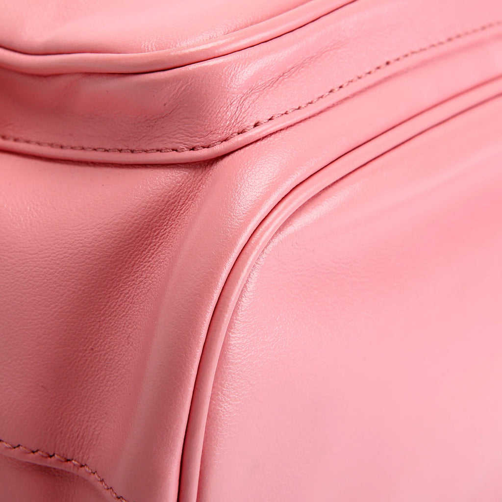 Prada Soft Leather Mini Bucket Pink