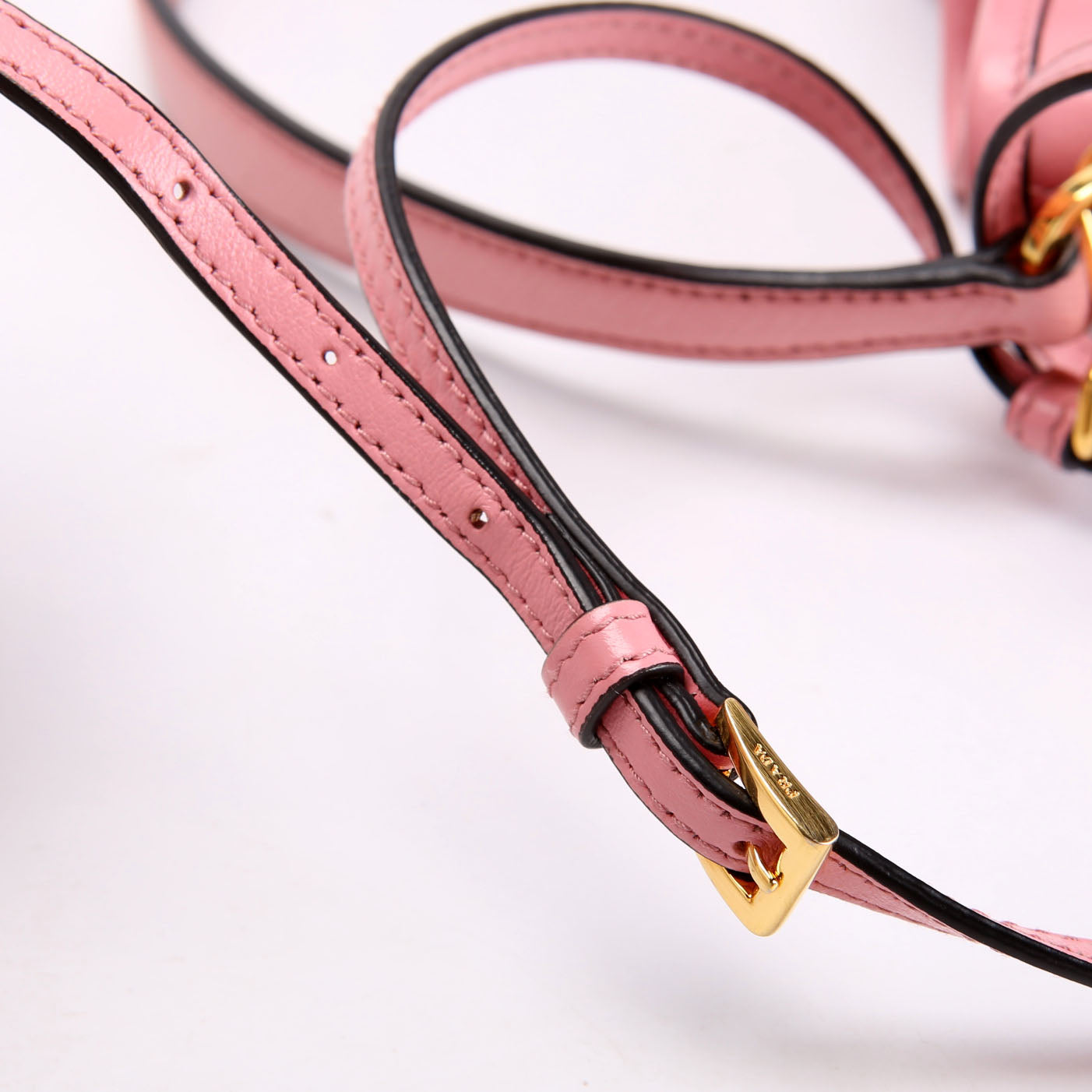 Prada Soft Leather Mini Bucket Pink