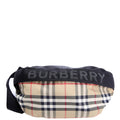 Haymarket Check Nylon Belt Bag Black