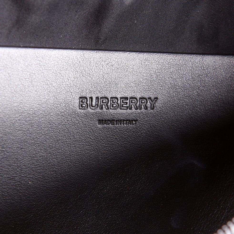 Haymarket Check Nylon Belt Bag Black