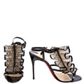 Lace Fortitia 100MM Patent Sandal Heels Size 39