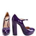 Mary Jane Pumps Size 38.5 Purple