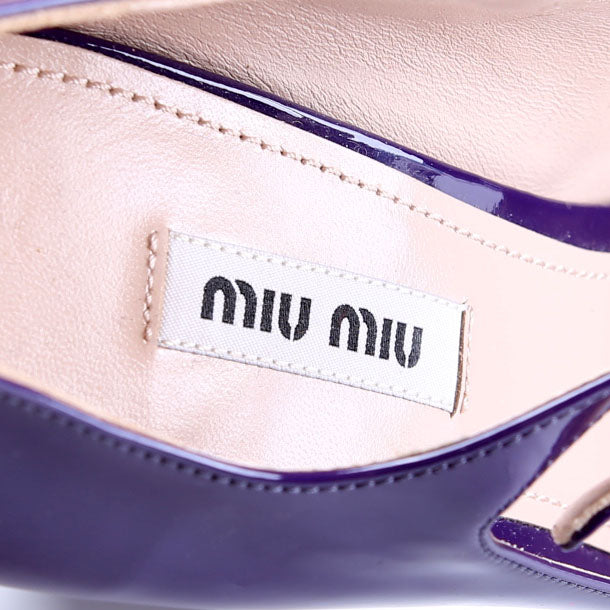 Mary Jane Pumps Size 38.5 Purple