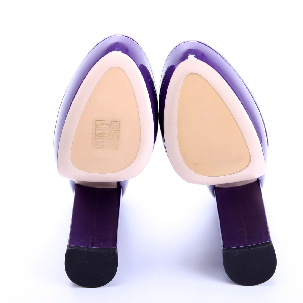 Mary Jane Pumps Size 38.5 Purple