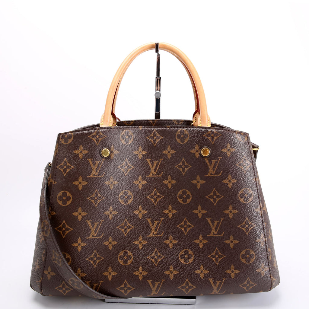 Montaigne MM Monogram Brown/Berry