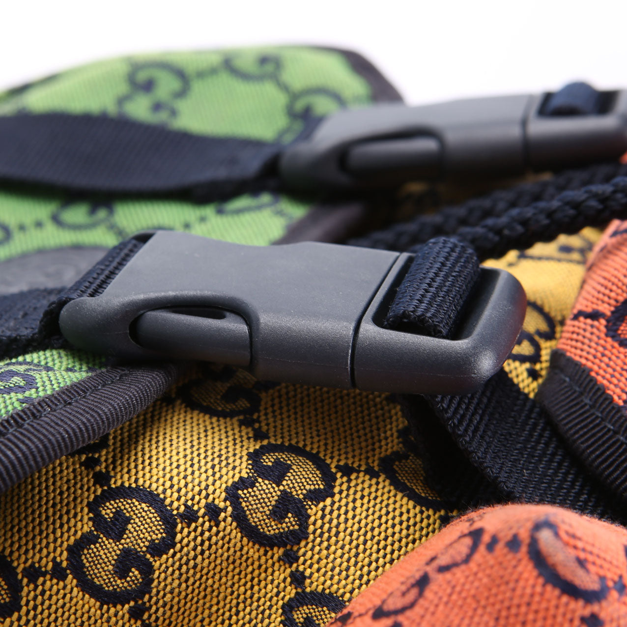 658783 GG Canvas Retro Utility Pocket Backpack Multicolor