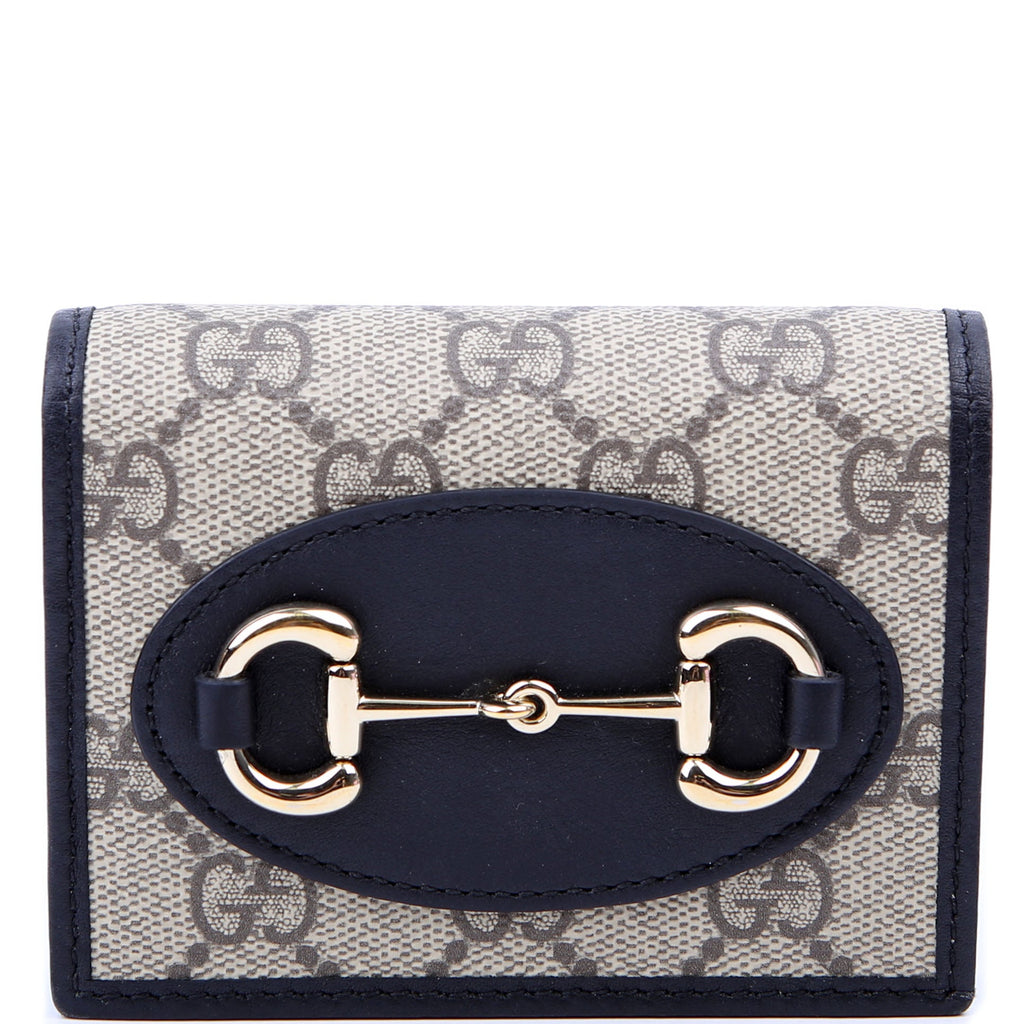 621997 Horsebit 1955 GG Supreme Card Case Black