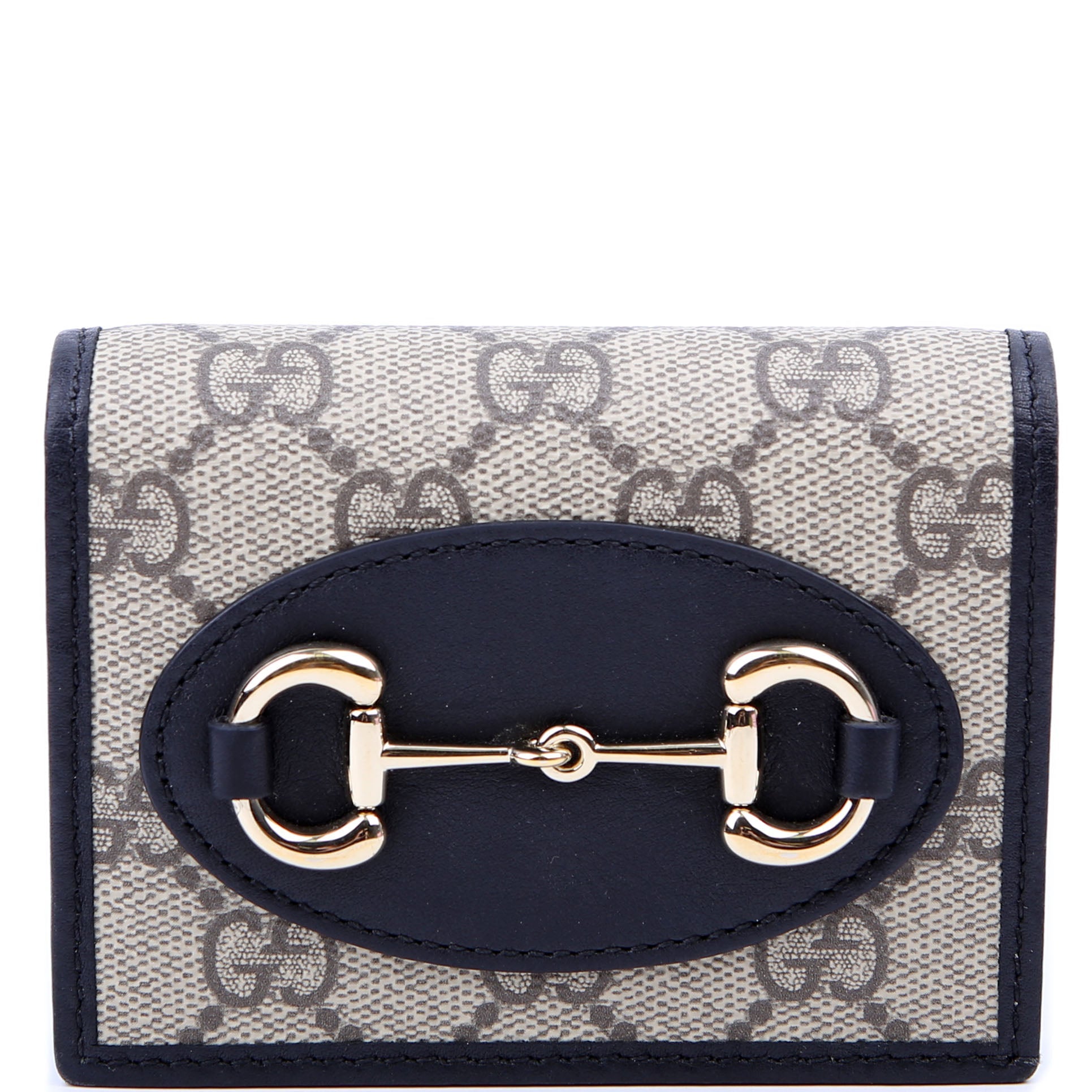 621997 Horsebit 1955 GG Supreme Card Case Black