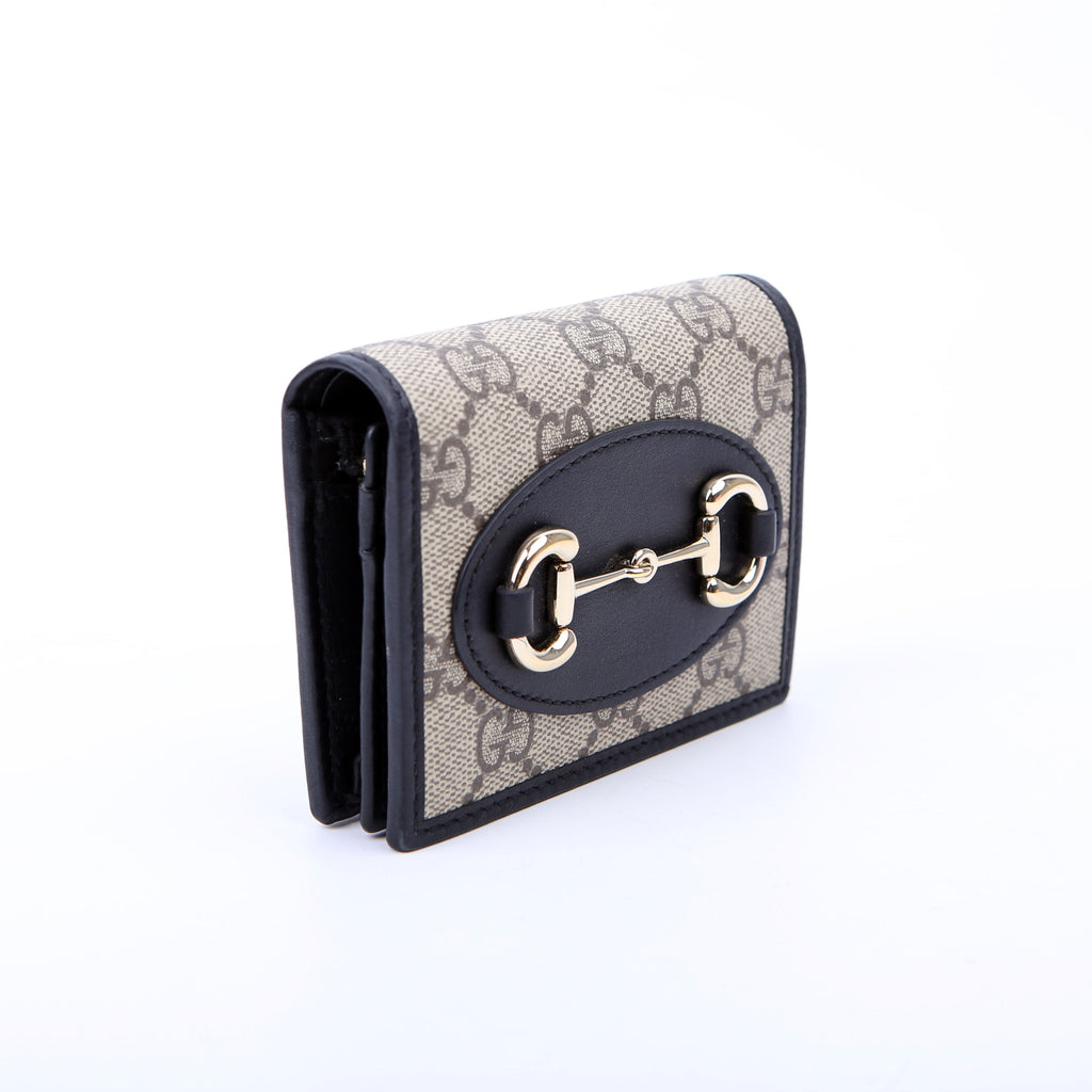 621997 Horsebit 1955 GG Supreme Card Case Black