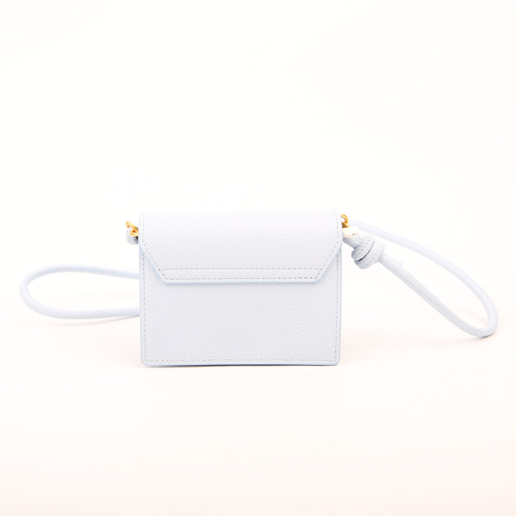 Himmel Embossed Compact Wallet Blue