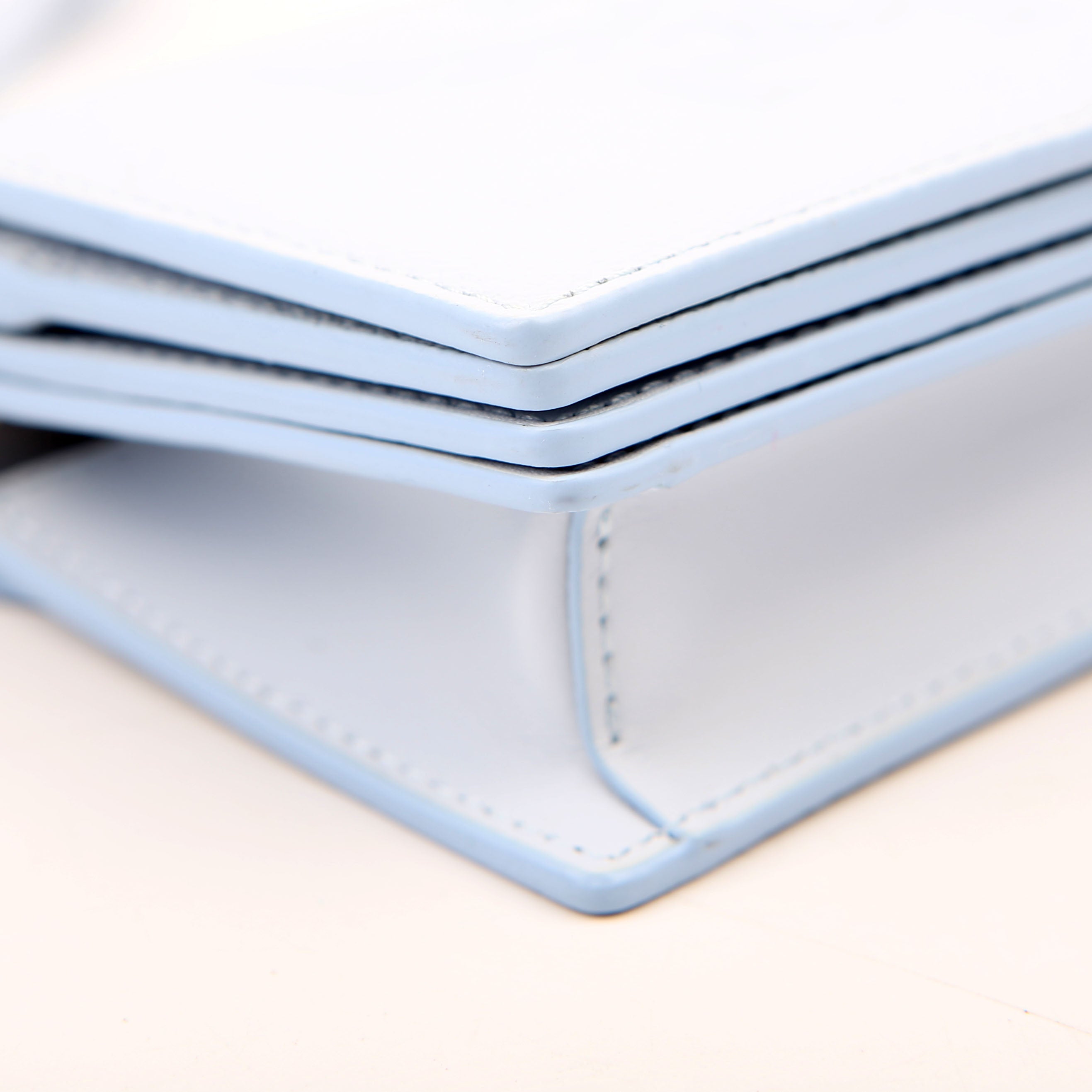 Himmel Embossed Compact Wallet Blue