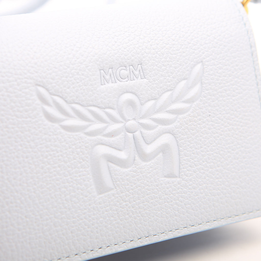 Himmel Embossed Compact Wallet Blue