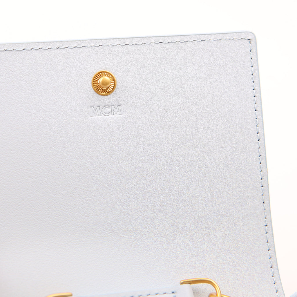 Himmel Embossed Compact Wallet Blue