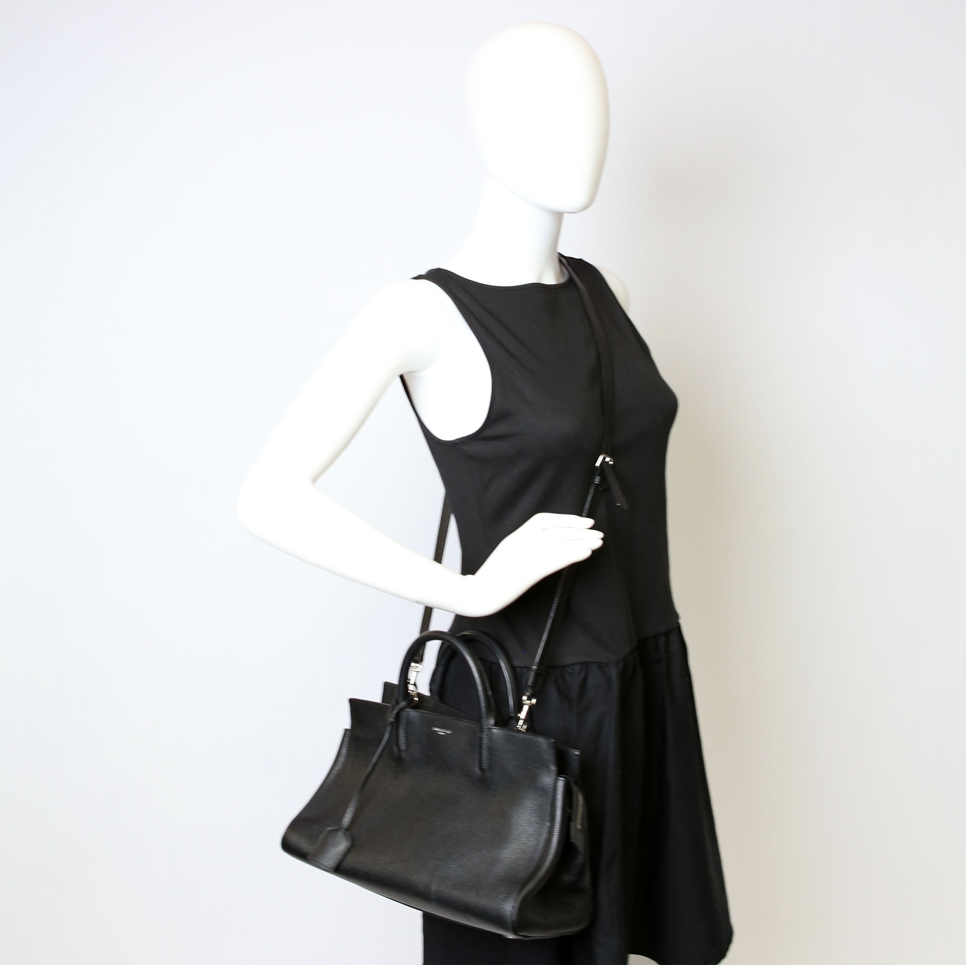 SAINT LAURENT Rive Gauche Cabas Small 400413 Black