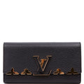 Capucines Wallet Taurillon Flower Black