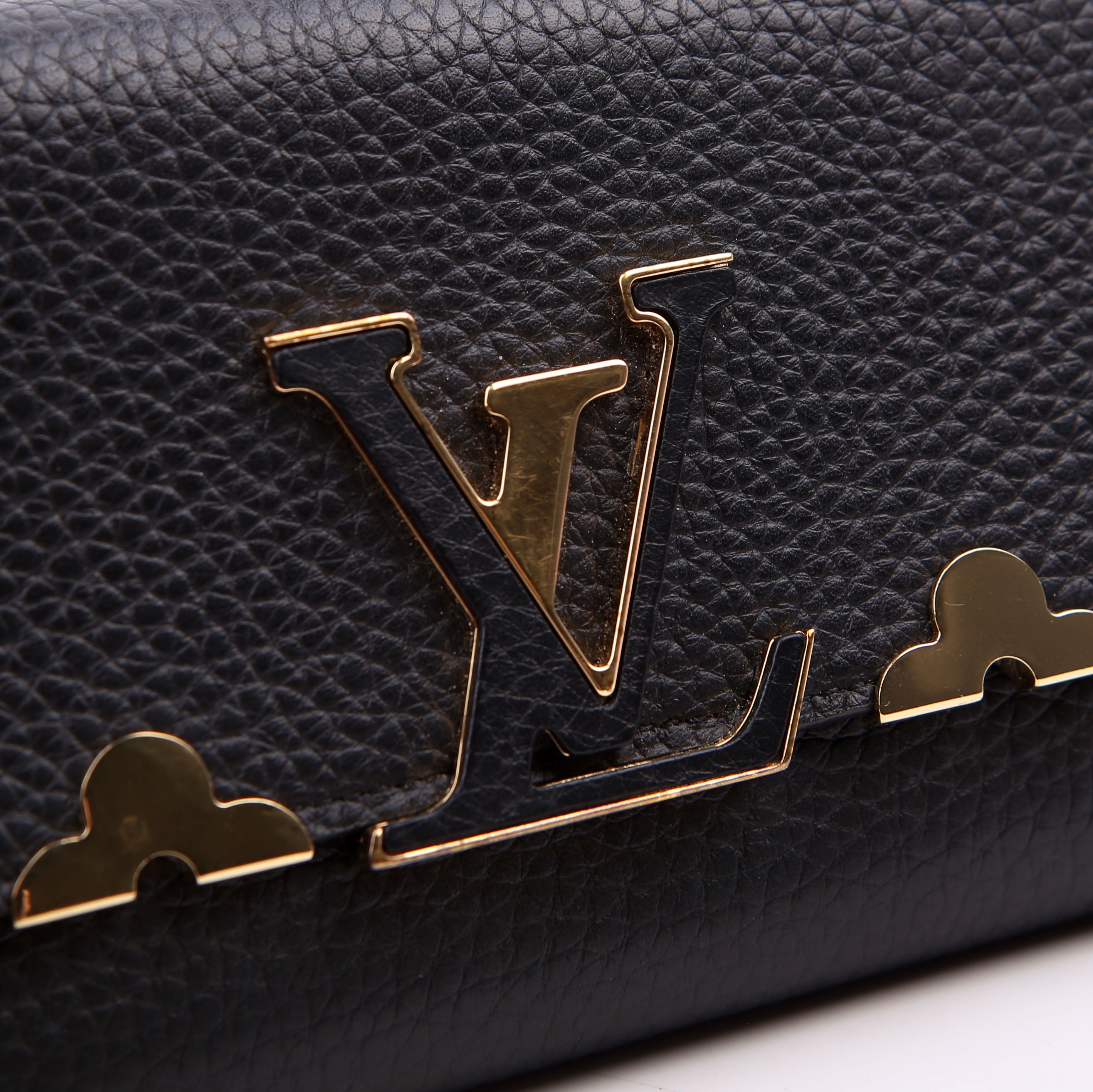 Capucines Wallet Taurillon Flower Black