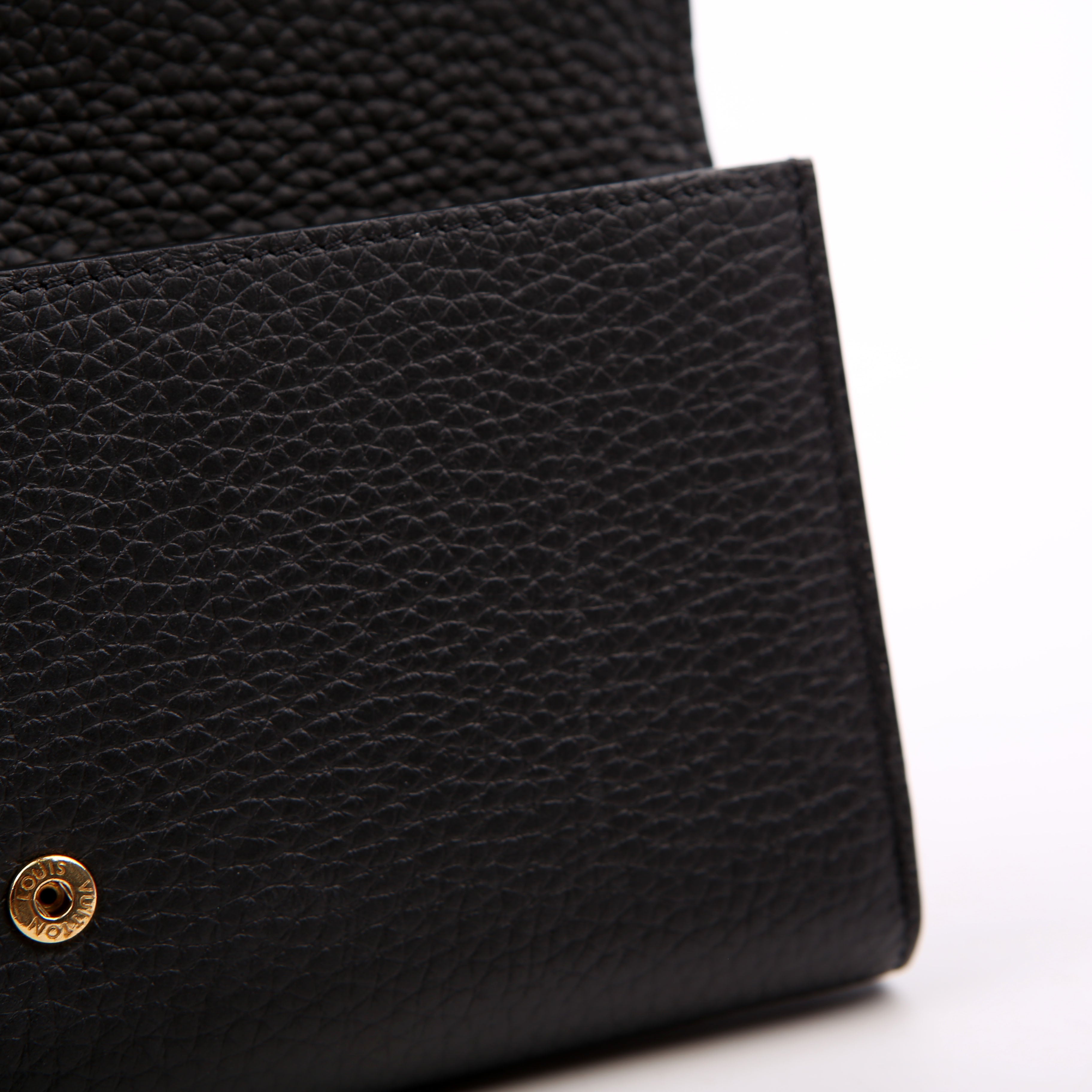 Capucines Wallet Taurillon Flower Black