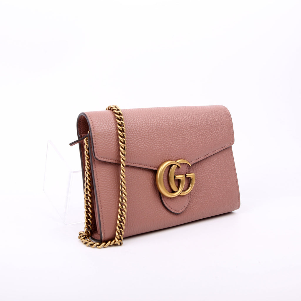 401232 Marmont Chain Wallet Pink