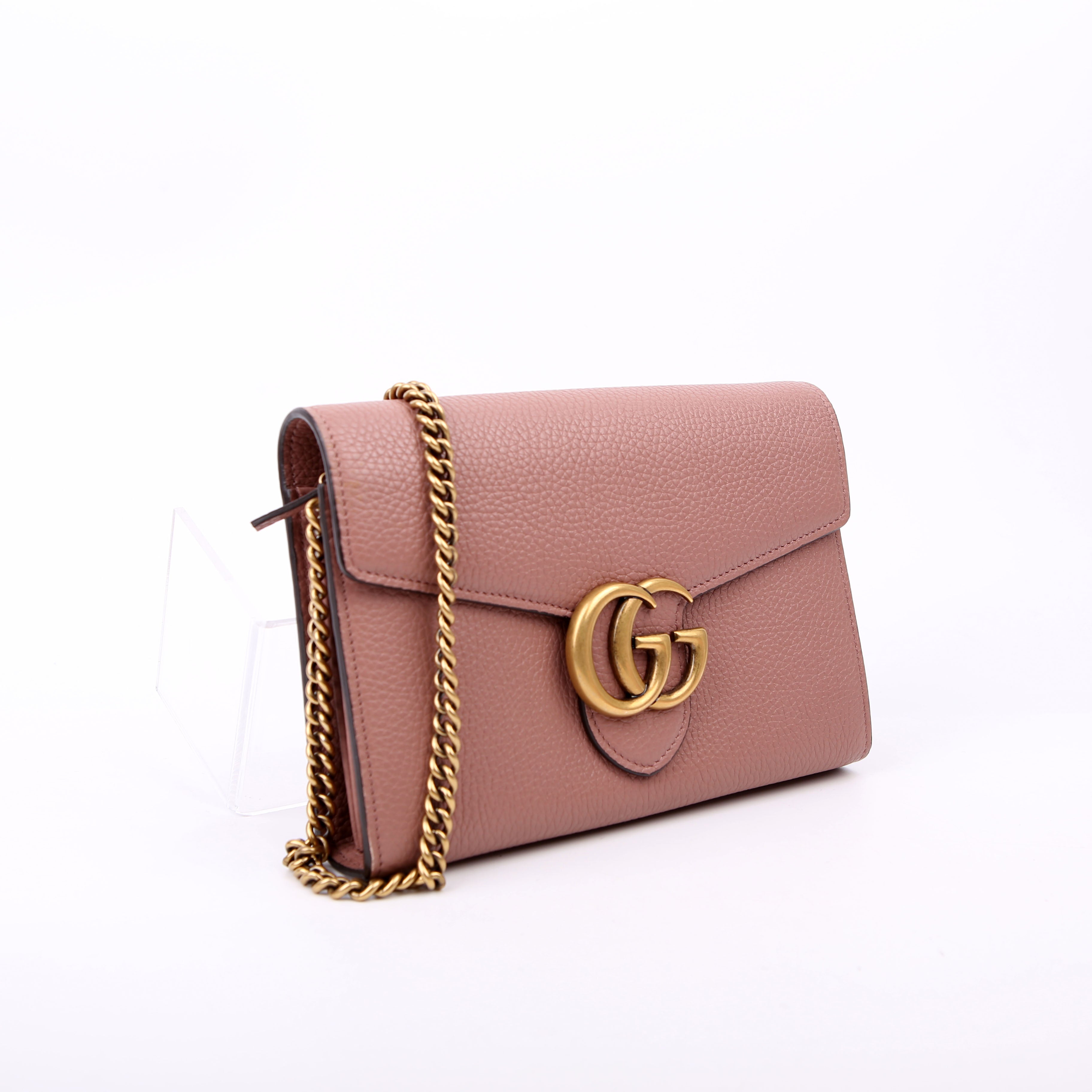 401232 Marmont Chain Wallet Pink