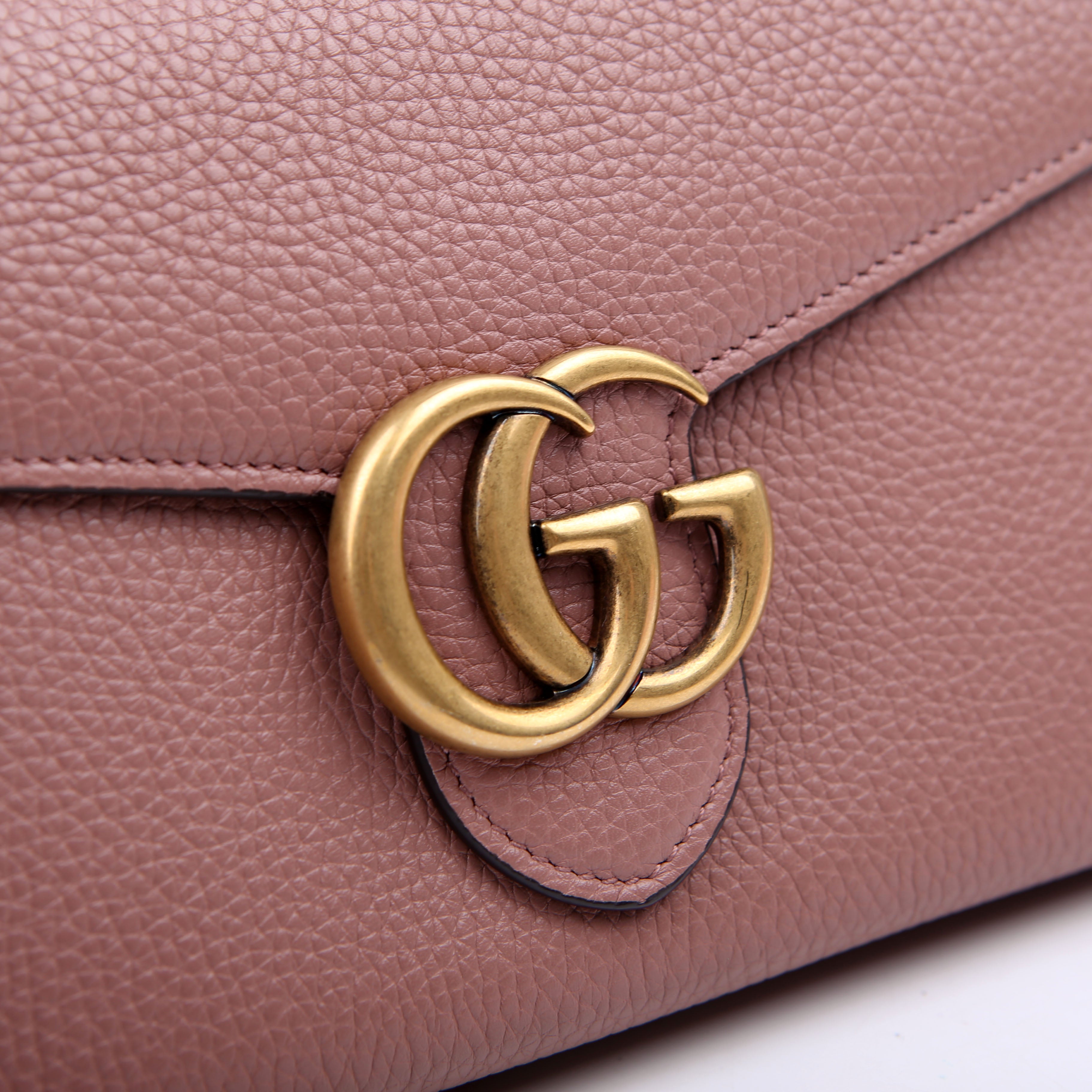 401232 Marmont Chain Wallet Pink