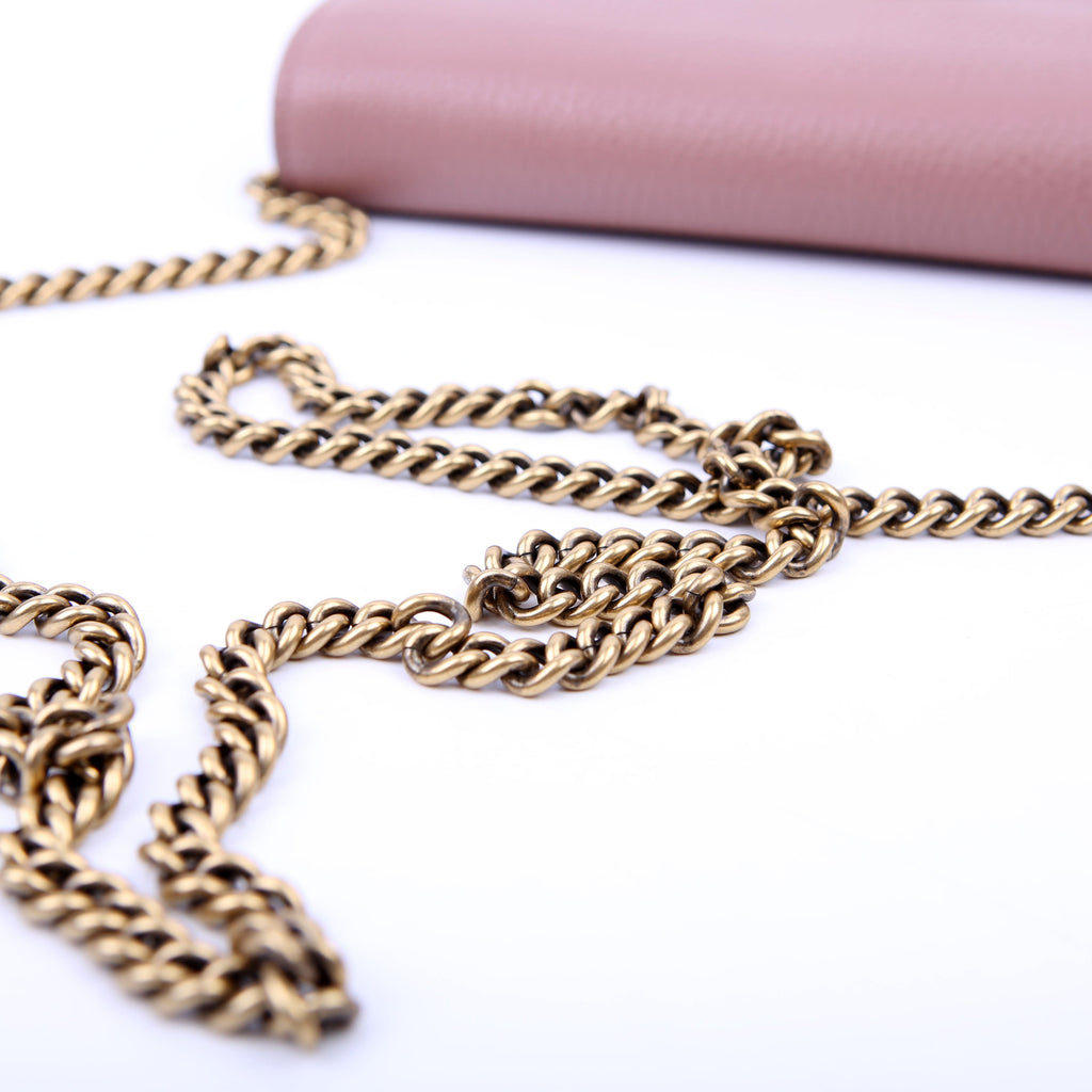 401232 Marmont Chain Wallet Pink