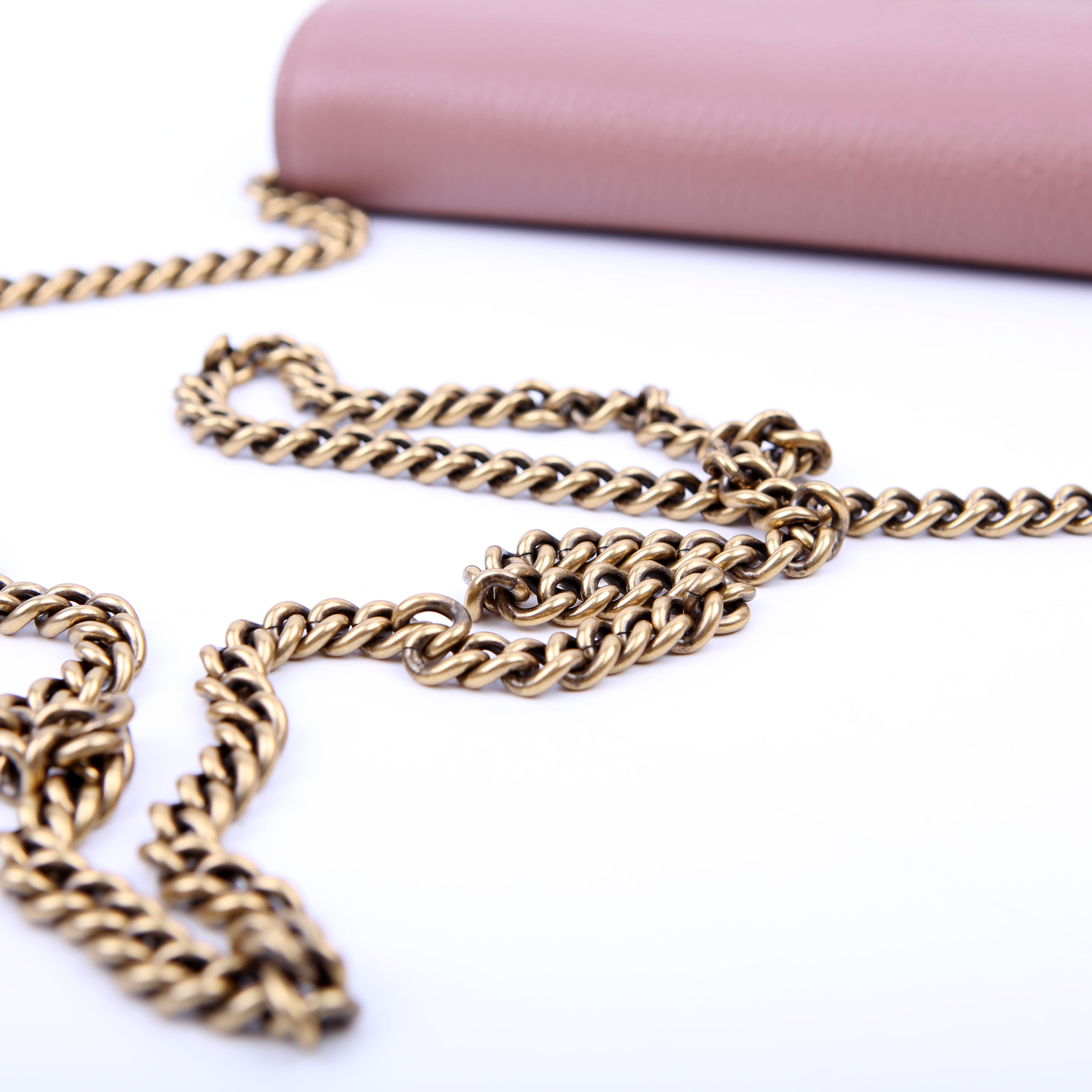 401232 Marmont Chain Wallet Pink
