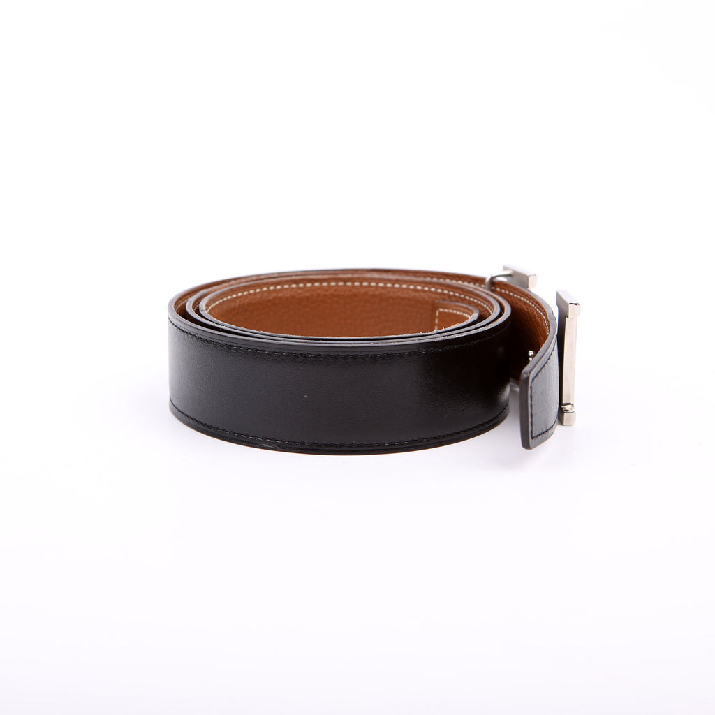 Constance H Reverse Leather Belt Size 85